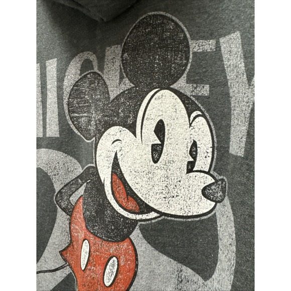 Disney Parks Official Mickey Zip Up Hoodie Men's XXL Grey - Picture 5 of 8